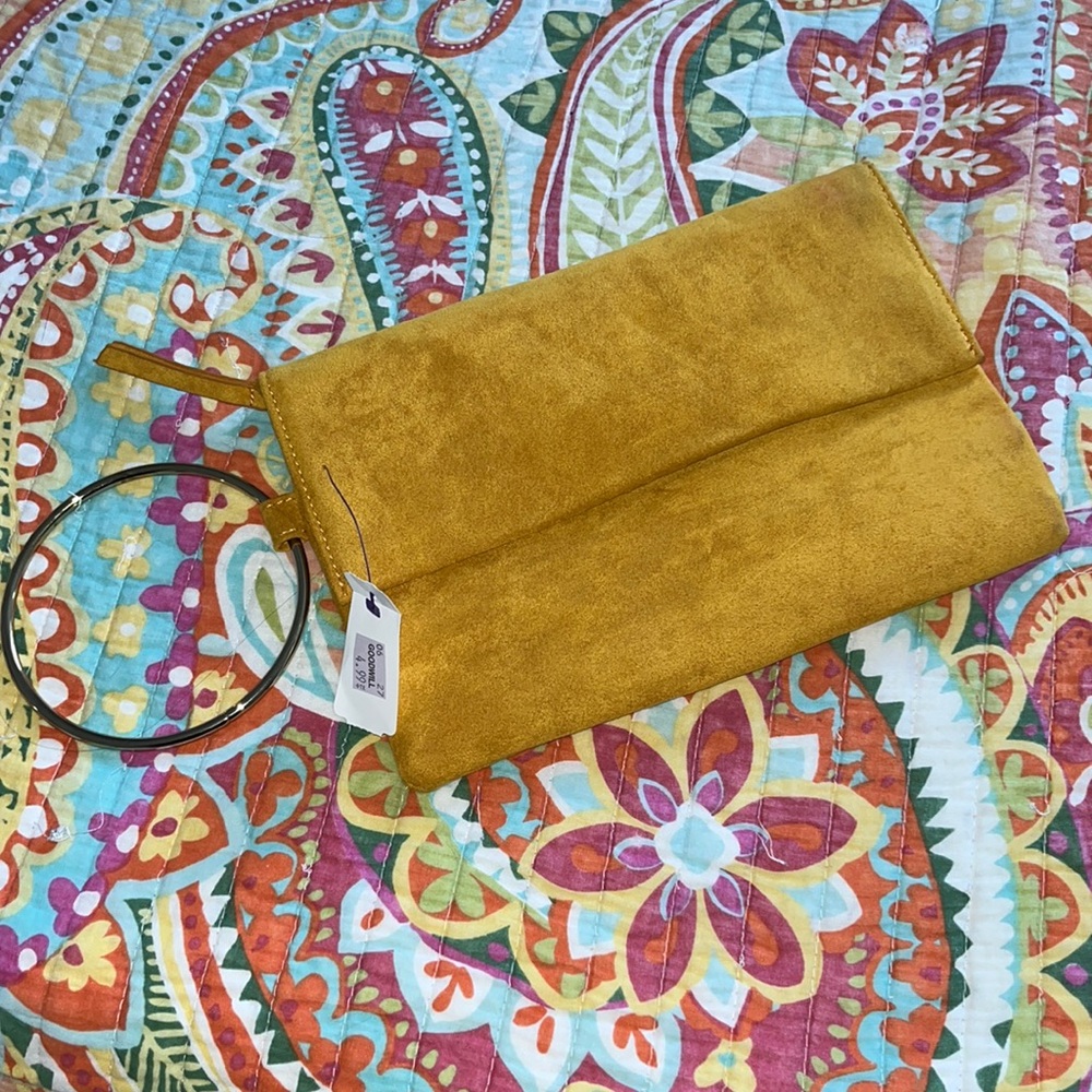 Forever 21 Mustard Yellow Clutch